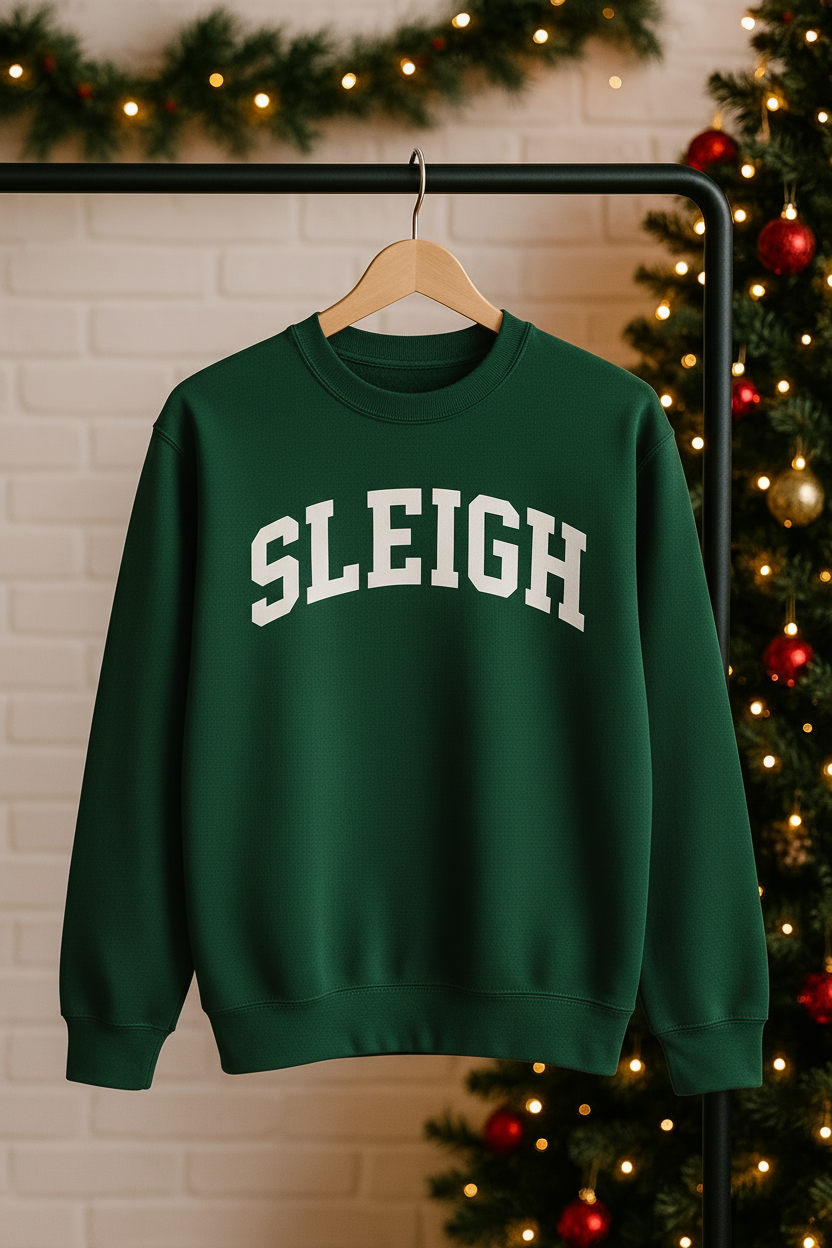 Green SLEIGH Sweatshirt