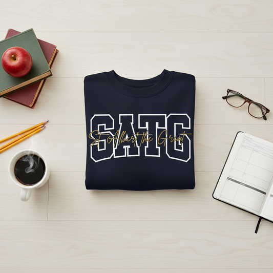 Lighter Navy SATG Block Letters Mockup