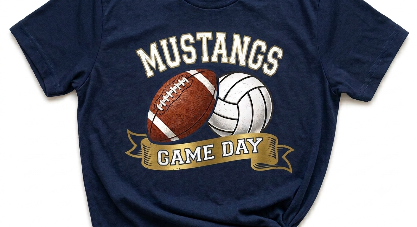 Mustangs Football and Volleyball