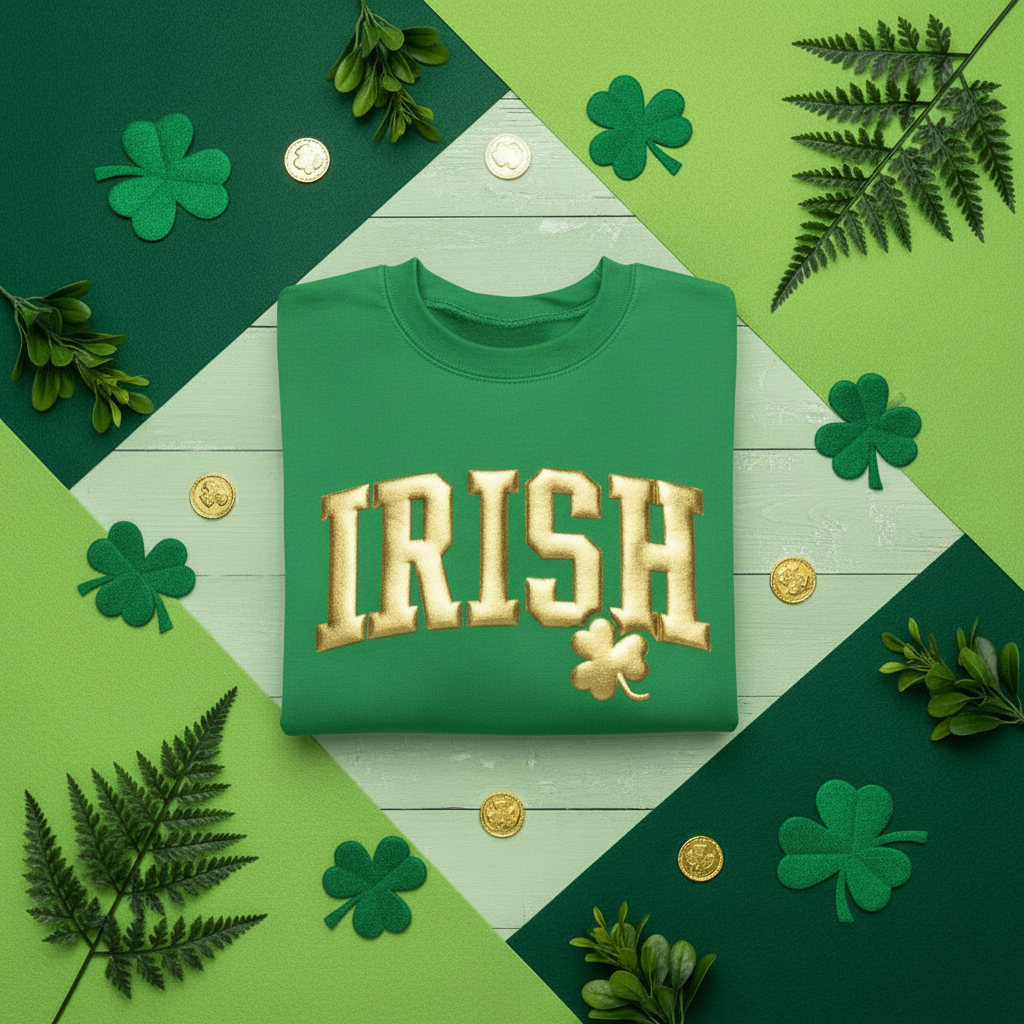 Kelly Green IRISH Sweatshirt