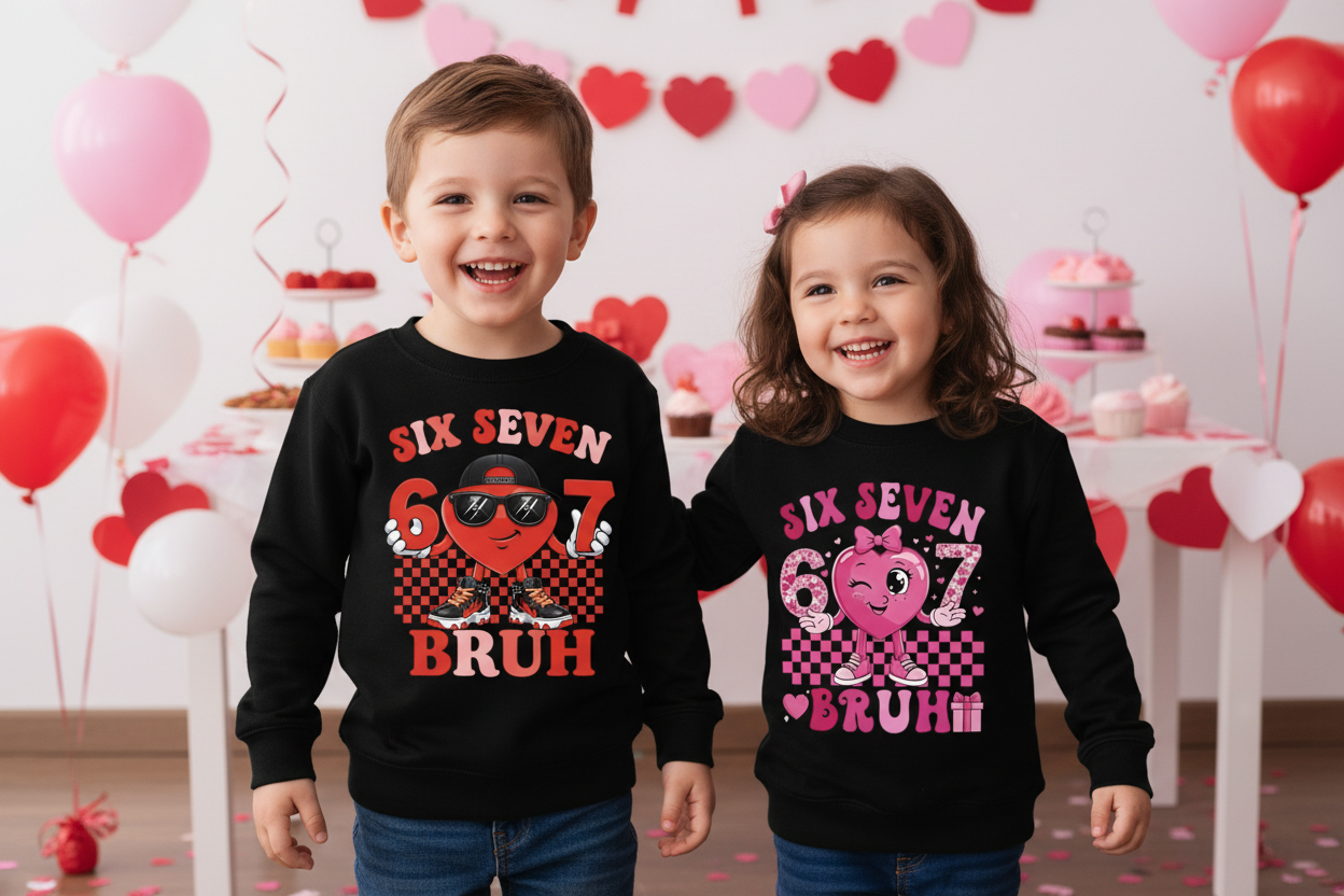 Kids with BRUH Designs at Party