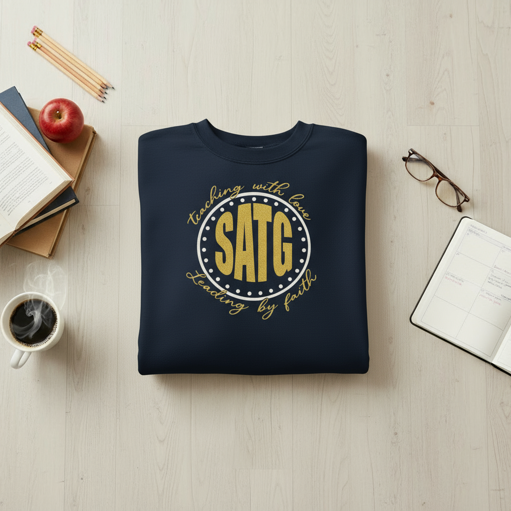 Navy SATG Sweatshirt Mockup