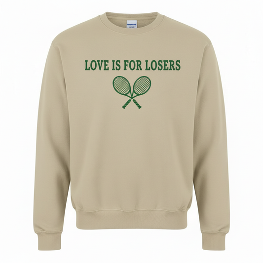 Sand sweatshirt with tennis rackets