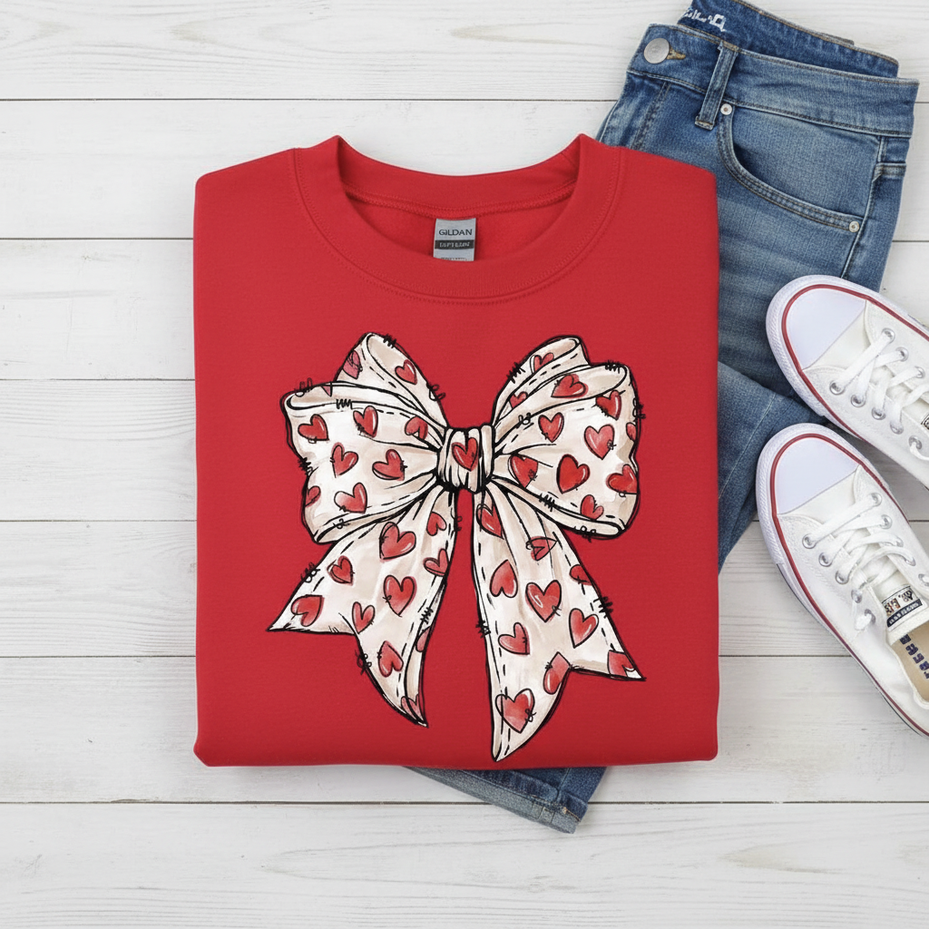 Valentine's sweatshirt focal point mockup