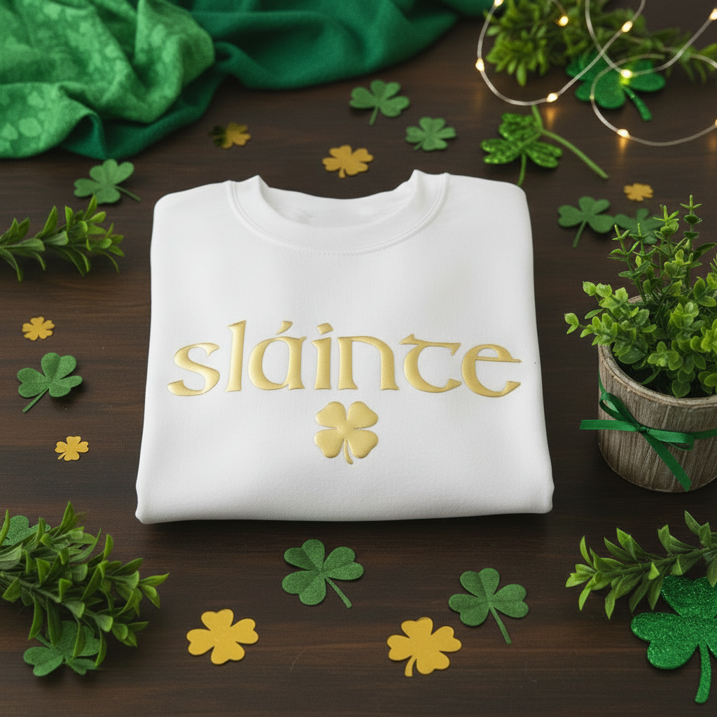 White Sláinte Sweatshirt